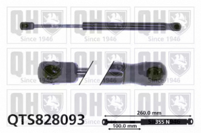 QUINTON HAZELL qts828093 -  Газовая пружина, капот